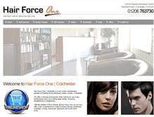 Tablet Screenshot of hairforceone.co.uk